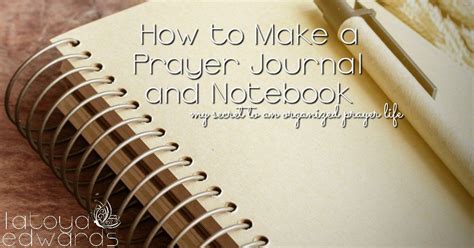 Step By Step Instructions On How To Make A Prayer Journal And Notebook