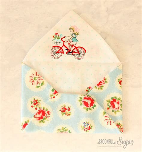 Pretty Fabric Envelopes Sewing With Scraps