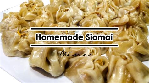Homemade Siomai Dumplings Youtube