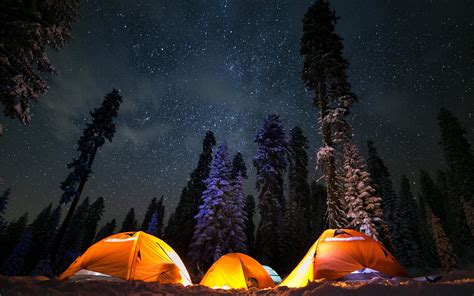 Snow Camping In Sierra Na 2304×1440