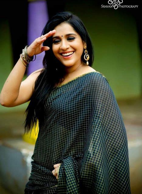 Telugu Tv Actress Rashmi Gautam Photo Shoot In Black Saree Actress