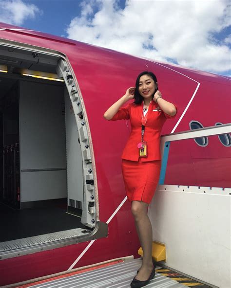 Going Commando Flight Girls Airline Uniforms Flight Attendant Uniform Air Asia Female Pilot