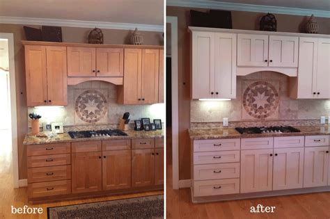 8 Images Staining Kitchen Cabinets Before And After Pictures And
