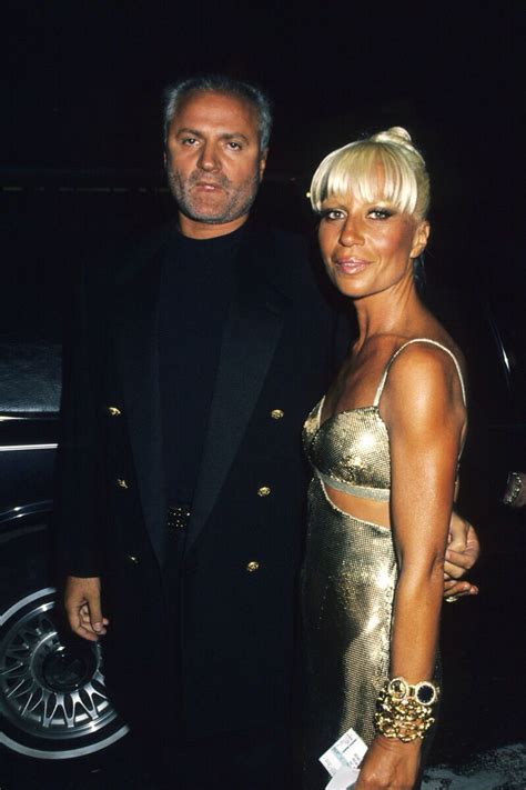 Gianni Versace With His Younger Sister Donatella Versace After Plastic