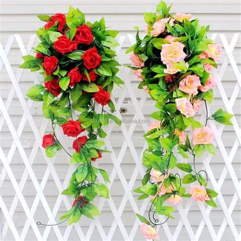 8ft Silk Rose Vine 2015 Cheap Artificial Flowers In Yiwu Buy Cheap