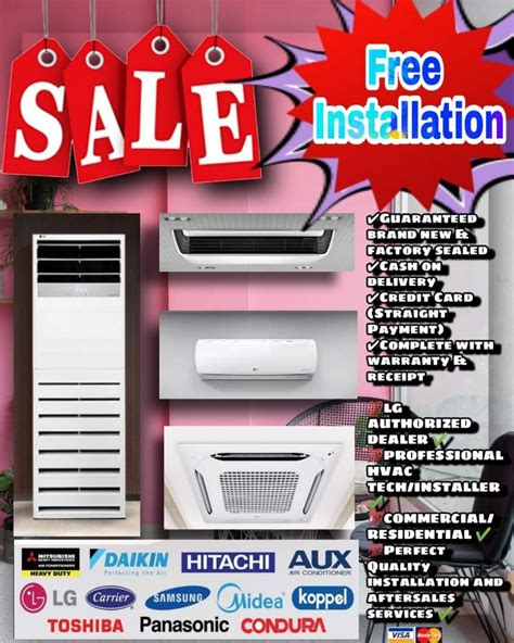 Warehouse Sale Brand New Aircon Units For Sale Free Installation