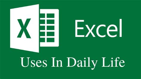 Uses Of Microsoft Excel In Our Daily Life Passlzilla