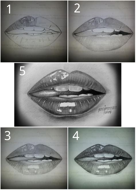 How Draw Lips Drawing