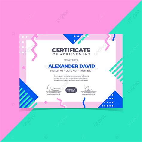 Certificate Modern Style Template Template Download On Pngtree