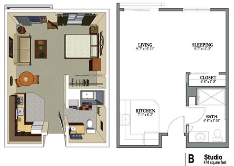 Interior Design 15 Smart Studio Apartment Floor Plans Creative Ideas