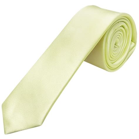 Mens Plain Willow Green Satin Skinny Tie