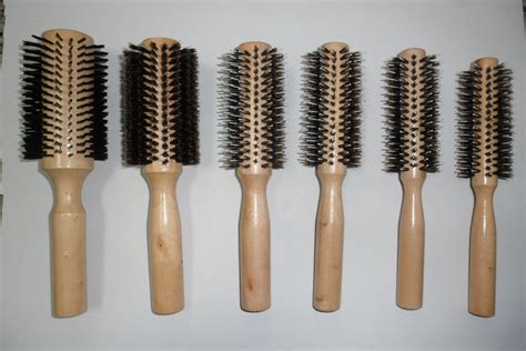 Hot Sales Boar Bristle Round Hair Brush Wooden Detangling Large Round