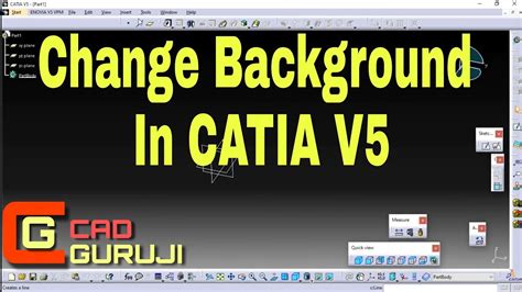 How To Change Background Of Catia V Catia V Tips And Tricks