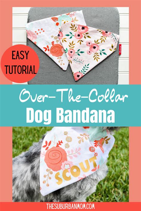 Pet Fashion Dog Bandanas Tutorial With Cricut Maker Free Pattern Dog