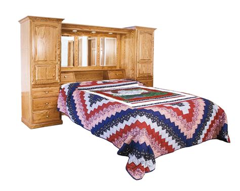 Amish Country Pier Wall Bed Unit From Dutchcrafters Furniture