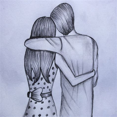 How To Draw Romantic Couple Easy Pencil Sketch Step By Step Cute