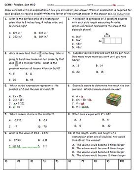 CC 6th Grade Math Unit BUNDLE: Surface Area and Volume | TpT