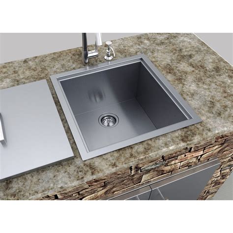 Diy kitchen sink and cabinet with wooden top. Outdoor Kitchen Over / Under Basin Sink with Cover | Wayfair