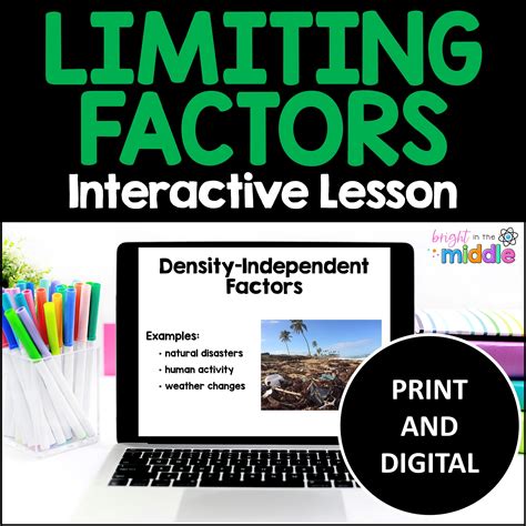 Population Limiting Factors Interactive Lesson - Bright in the Middle