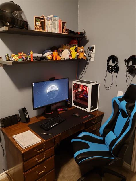 My First Battlestation Whatcha Think Gaming Room Setup Small Game