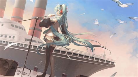 1920x1080 Hatsune Miku Anime Girl Laptop Full Hd 1080p Hd 4k Wallpapers Images Backgrounds