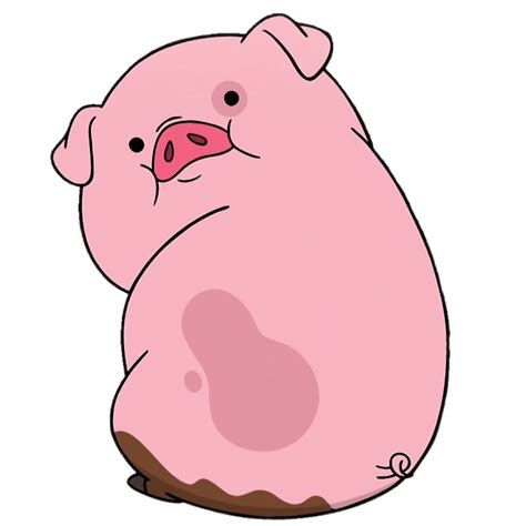 Gravity Falls Waddles Looking Back Transparent Png Stickpng