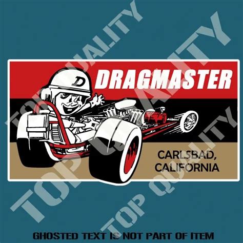 Vintage Dragmaster Decal Sticker Vintage Americana Decal Hot Rat Rod