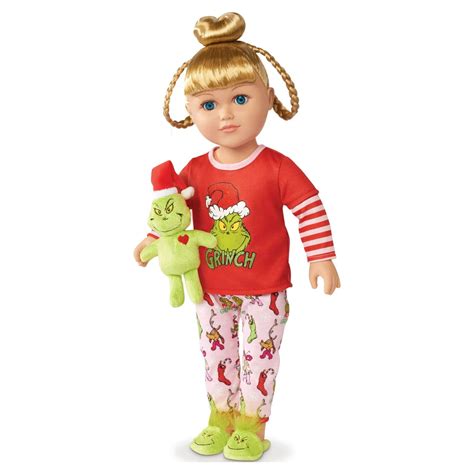 My Life As Poseable Grinch Sleepover 18 Inch Doll Blonde Hair Blue Eyes In Hand Ebay