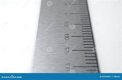 Steel Ruler Closeup Stock Illustration Illustration Of Measurement