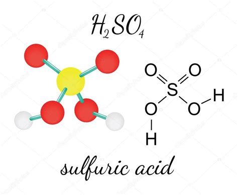 H2so4 Molécula De ácido Sulfúrico Stock Vector By ©mariashmitt 93396152