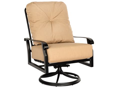 Woodard Cortland Cushion Aluminum Big Mans Swivel Rocker Lounge Chair