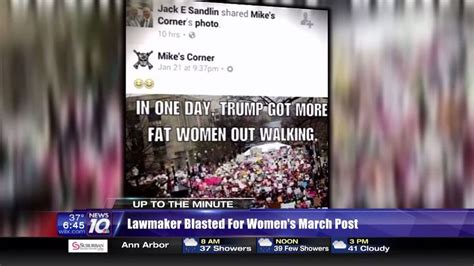 GOP Lawmaker Blasted For Fat Women Meme About Women S March In DC