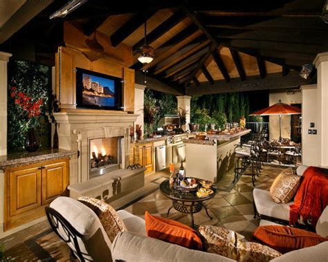 There is one trick that you probably know, but fail to remember when thinking about decoration of the outdoors. Outdoor Kitchen Gazebo | Houzz