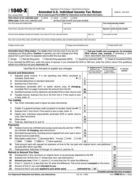 Tax Form Printable Printable Forms Free Online