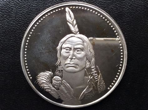 1979 Osborne Mint Black Hawk Sauk Fox Silver Medal American Indian