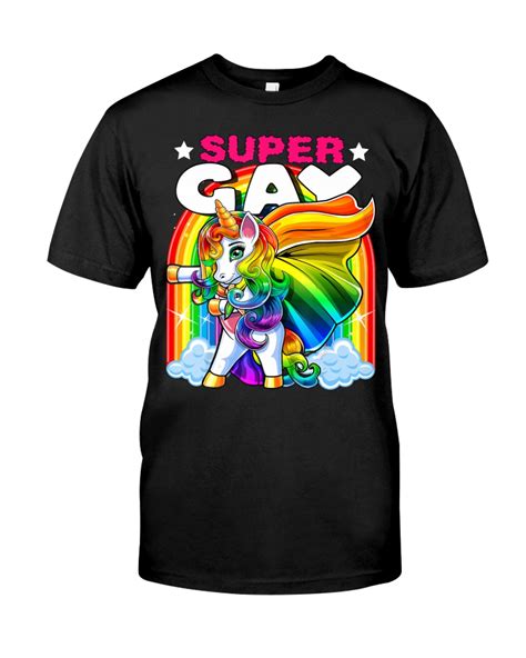 Super Gay Flossing Unicorn Lgbt Flag Gay Pride