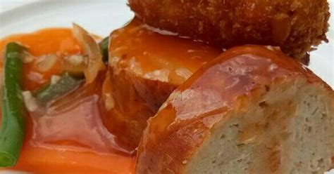 Campur semua bahan isi seperti telur kol tahu wortel dan bumbu hingga merata. Resep Ayam Udang Giling - Soalan Mudah x