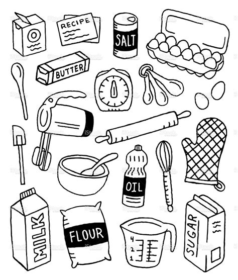 Commercial reproduction, sales and distribution should not be done without written authorization. A baking-themed doodle page. | Drawing, Sổ tay, Nhật ký ...