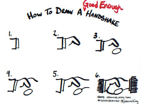 How To Draw A Good Enough Handshake In Six Easy Steps