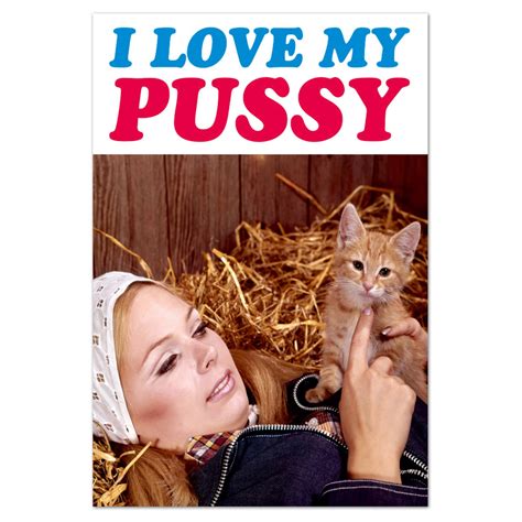 i love my pussy fridge magnet dean morris cards outer layer