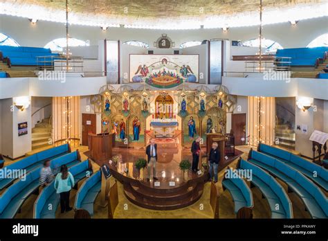 Interior Of Annunciation Greek Orthodox Church Designed By Frank Lloyd