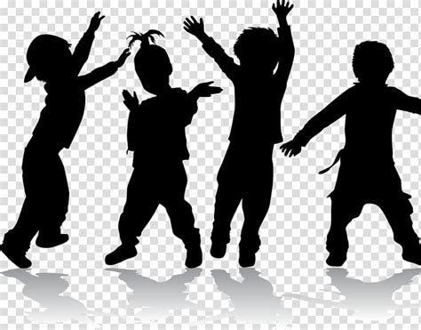 Kids Silhouettes Clipart