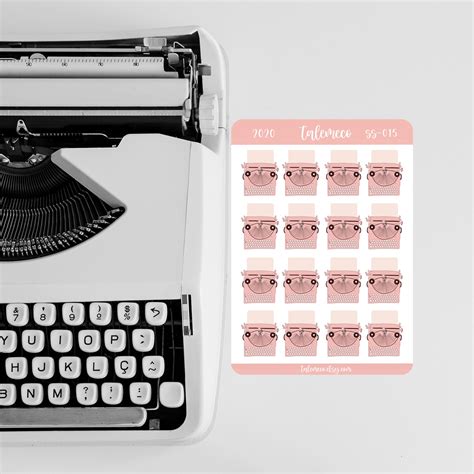 Typewriter Stickers Word Count Labels Writing Stickers Etsy