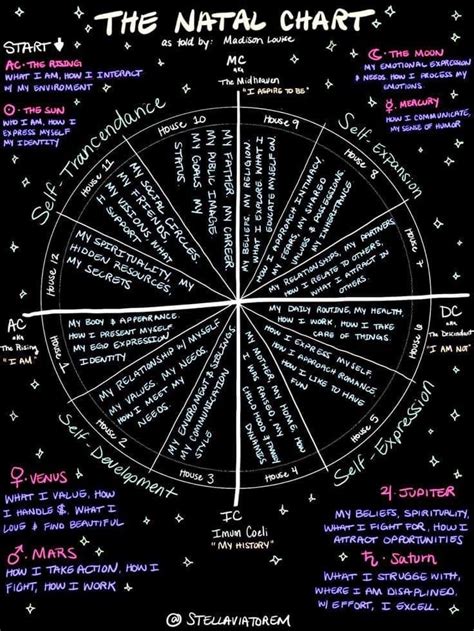 Visual Guide To The Natal Chart Rastrology