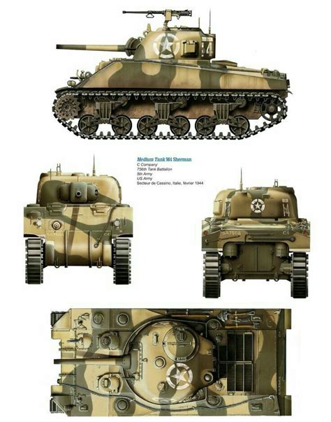 Sherman Tank Blueprint Blueprint Tank Tanks Military Wwii Vehicles