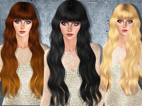 Hairstyle Alia By Sintiklia By The Sims Resource Sims 3 Hairs Sims