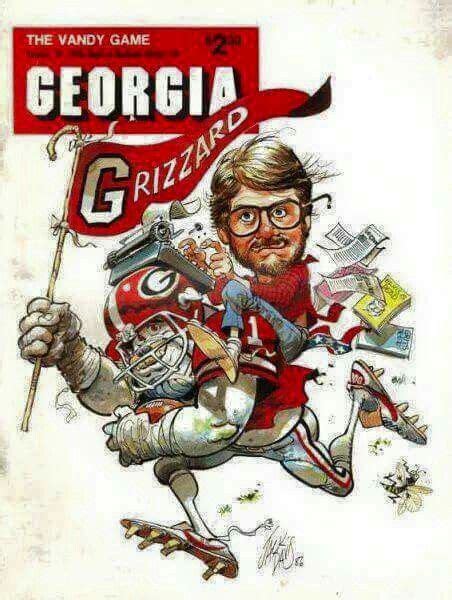Vintage Program Cover W The Legendary Lewis Grizzard Georgia Dawgs