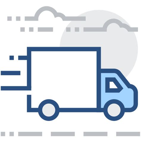 Truck Express Delivery Distribution Logistics Vector Icons Free