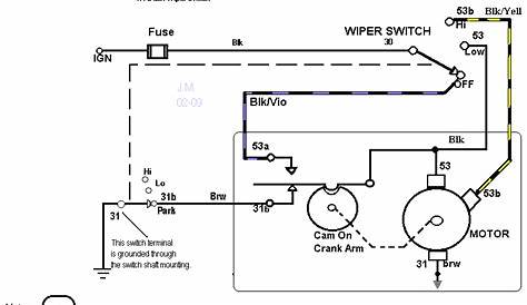 automatic wiper circuit diagram