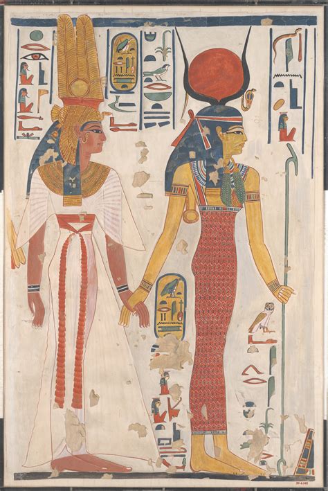 charles k wilkinson queen nefertari being led by isis new kingdom